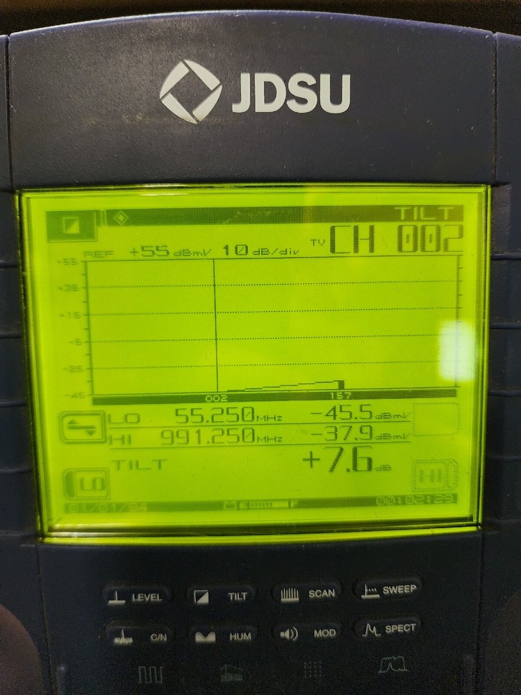 JDSU Acterna SDA-5000 ~ Stealth Digital CATV Sweep Analyzer ~ No Power Supply