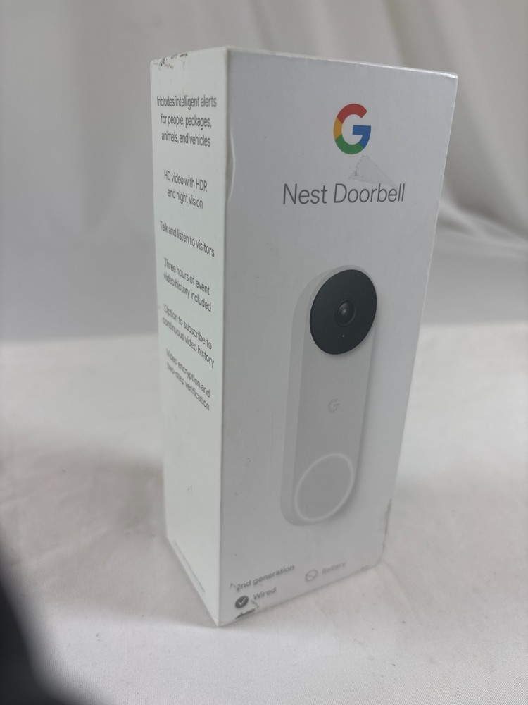 Google Nest Doorbell 2nd Gen Open Box Untested As-Is Complete