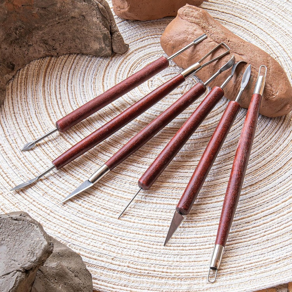 18 Pcs Pottery Tool Kit Polymer Clay Tools Modeling Clay Sculpting Tools Kit