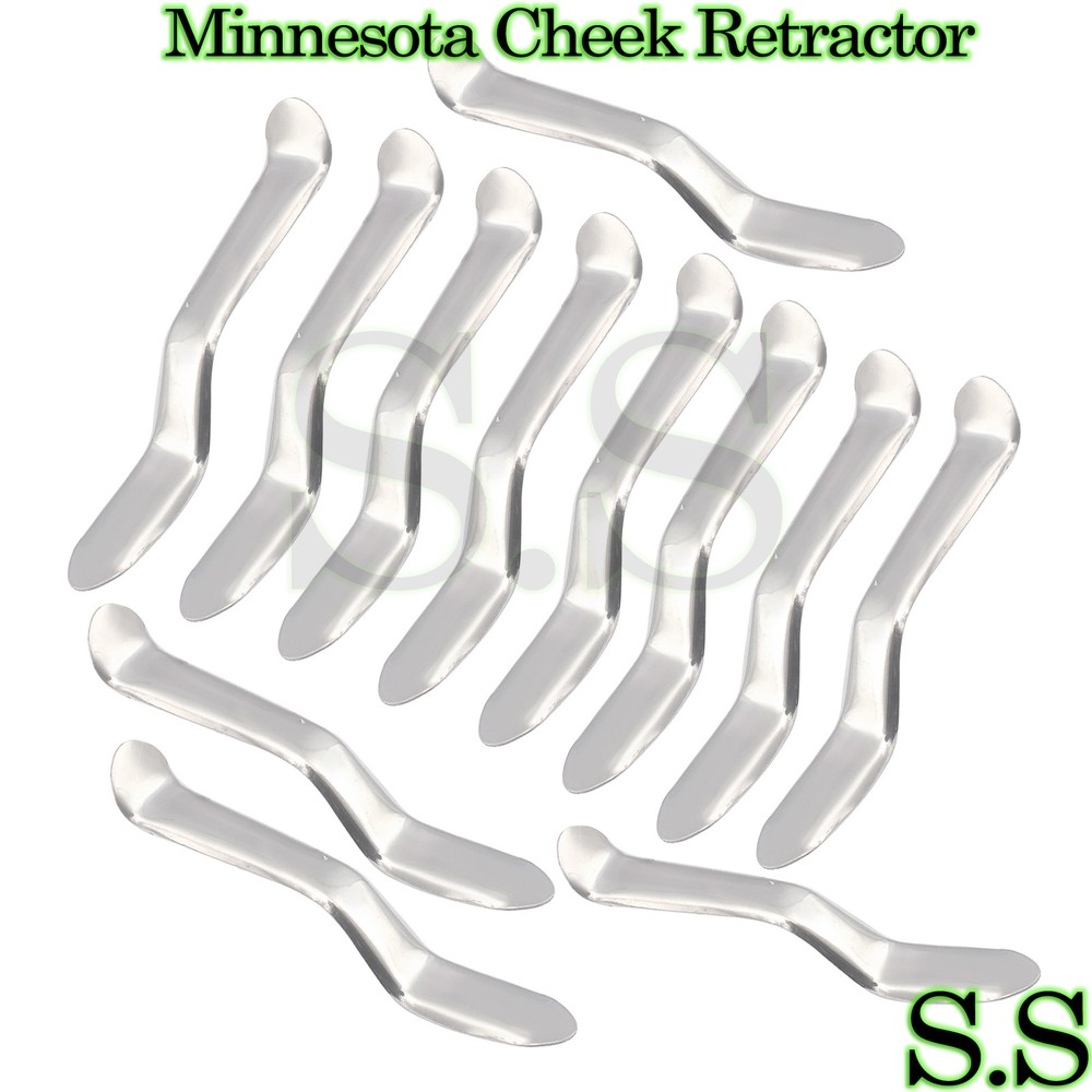12 Minnesota Cheek Retractor Dental Surgical Instruments