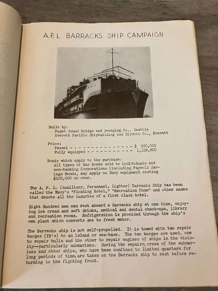 Seventh War Loan Booklet WWII