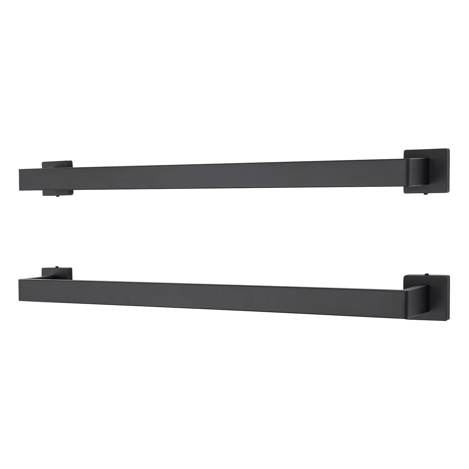 10-piece Matte Black Bathroom Accessories Set Wall Mounted Bathroom Towel Bars