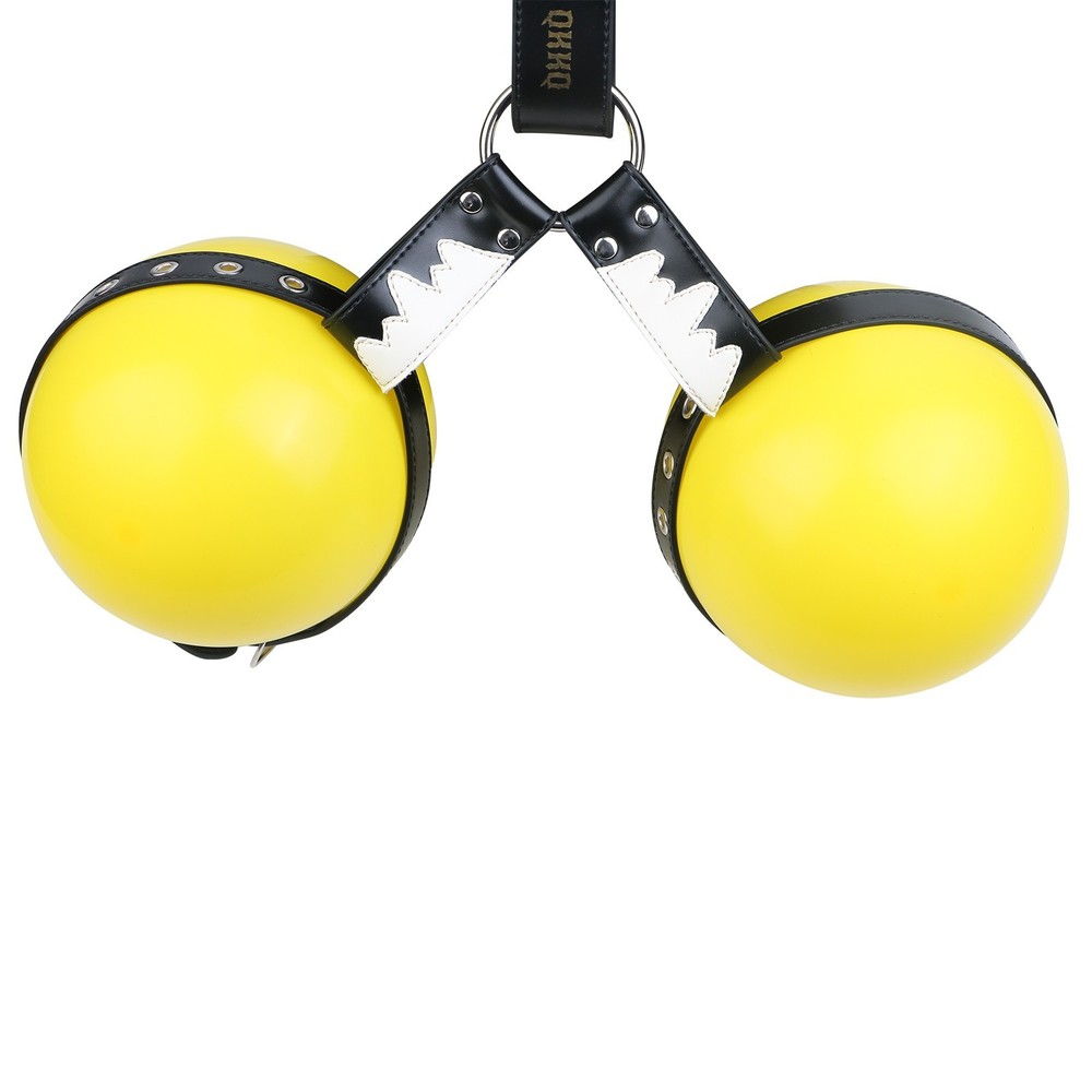 Breast Bondage Harness Device Adjustable PU Leather Restraint for BDSM