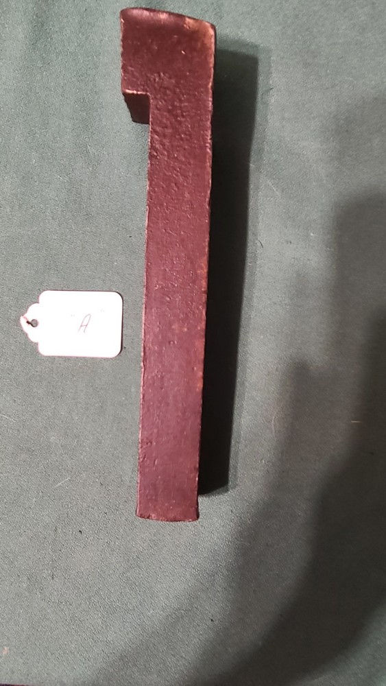 Vintage Bench Stop for Work Bench Spring Loaded size 1" x 1"