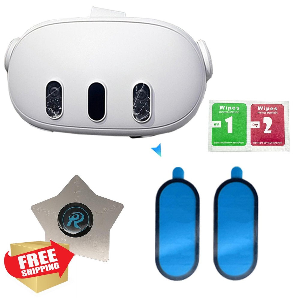 Meta Quest 3 VR Headset Front Camera Lens Glass Replacement 2 PCS