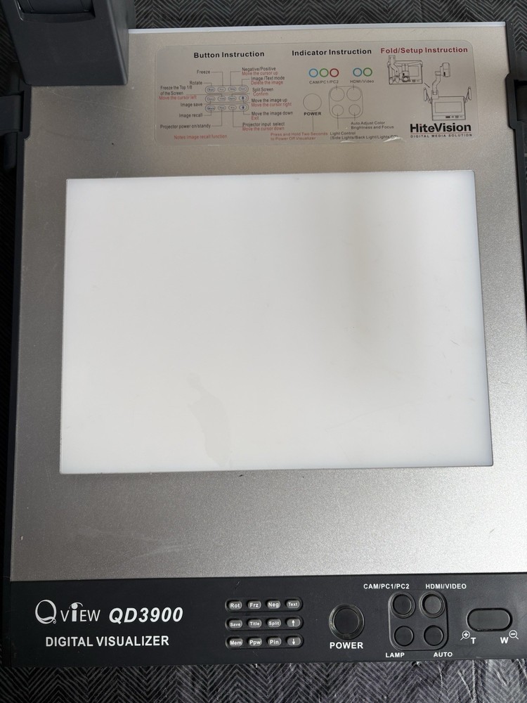 HiteVision QView QD3900 Digital Visualizer Document Camera - Untested