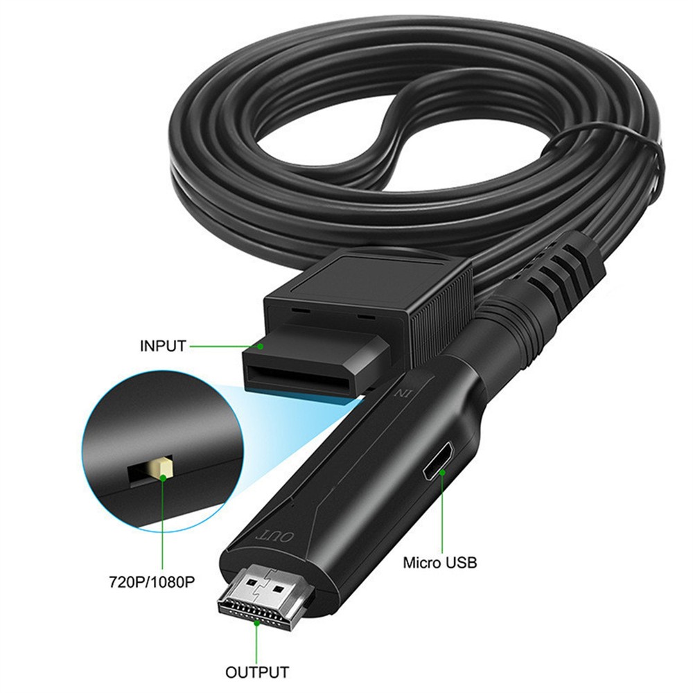 NEW USB Cable Wire Durable Replacement For WII to HDMI Converter Adapter