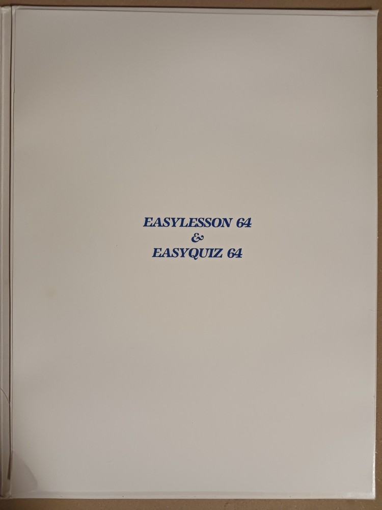 Commodore 64 EasyLesson 64 and EasyQuiz 64 Lesson and Quiz Software
