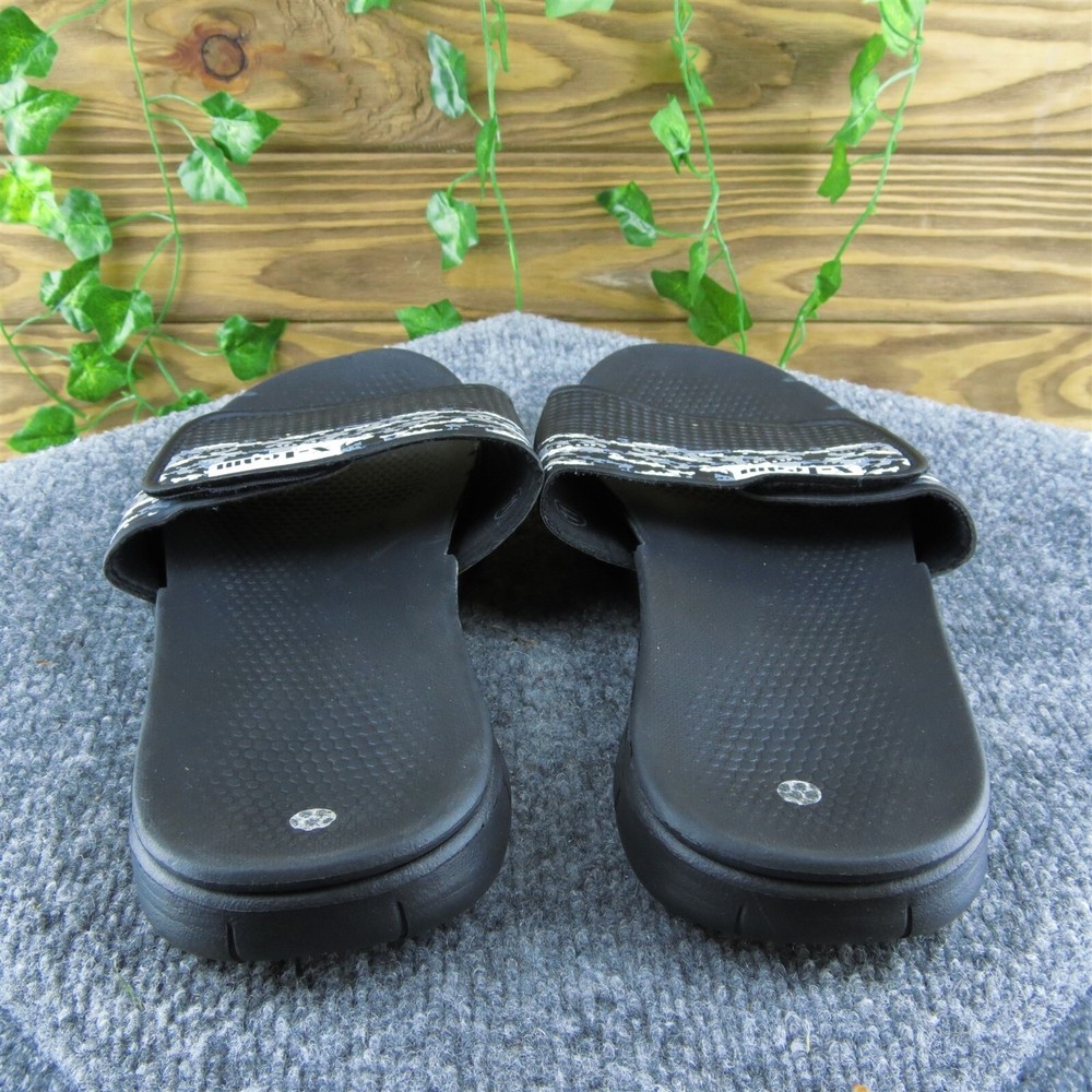X-Team Men Slide Sandals Black Synthetic Hook & Loop Size 11 Medium