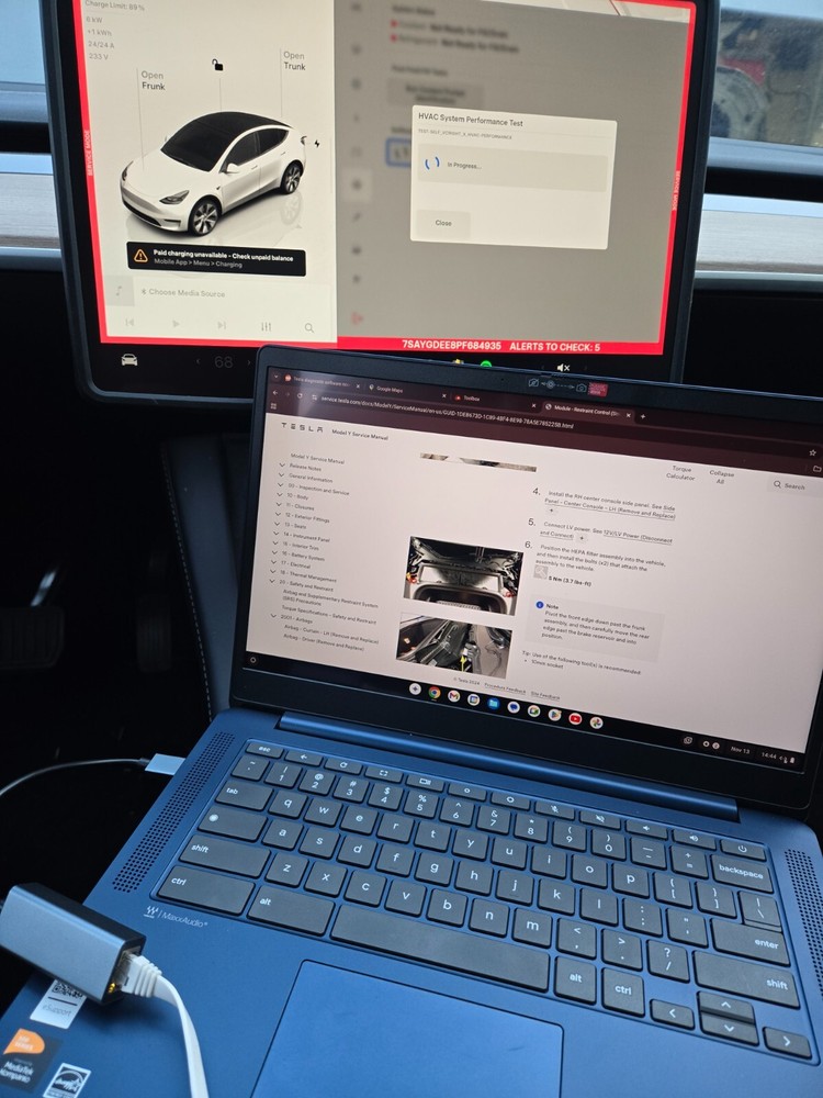 Tesla Model S 3 Y CyberTruck Laptop Diagnostic Programming Cable for ToolBox3