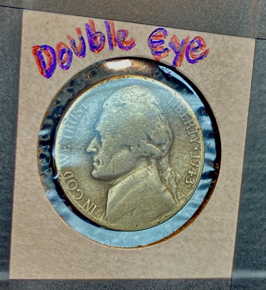 1943 P Nickel - DDO - Doubled Eye 👀 (horizontally doubled!!!) 🤩