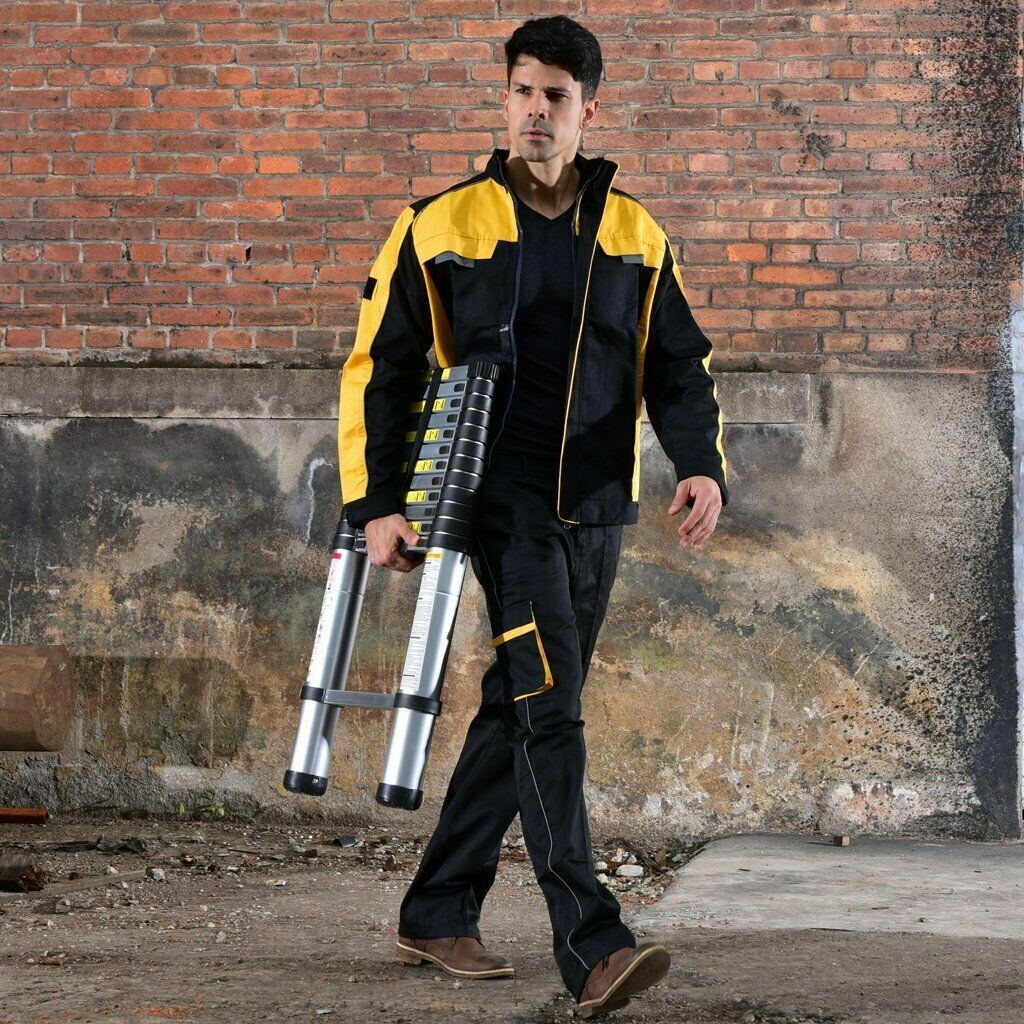 Telescoping Extension Ladder Aluminum Lightweight Collapsible Ladder EN131 150kg