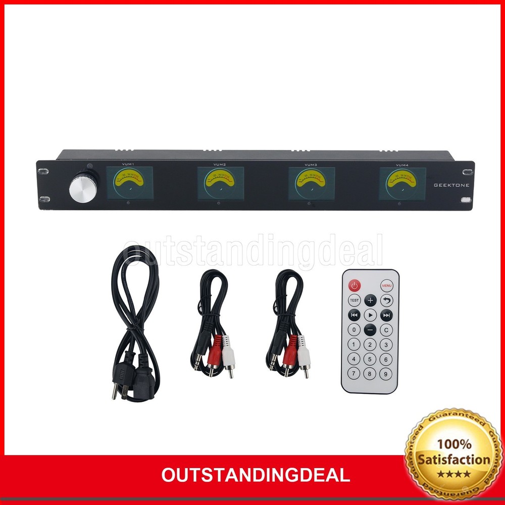 4-Channel LCD VU Meter Volume Controller Built-in Digital Volume Potentiometer