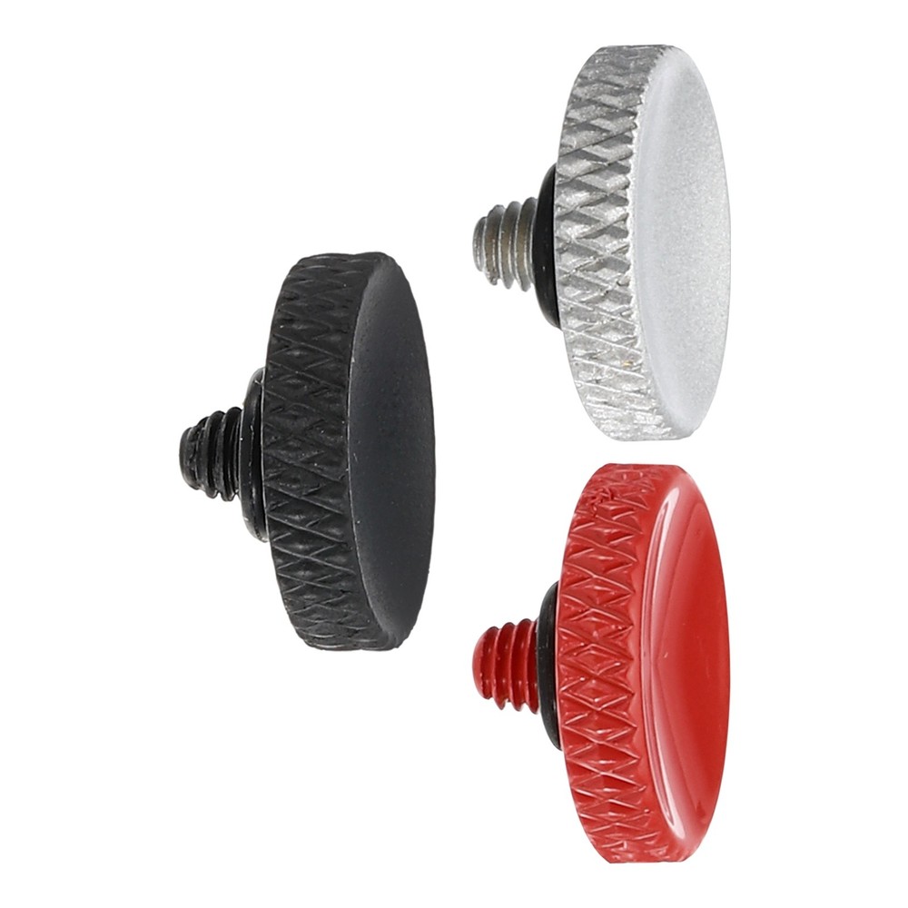 3PC Camera Shutter Button Pure Copper Soft Release Button Red Silver Matte Black