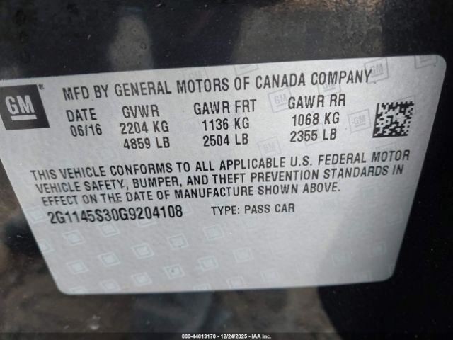 IMPALA 2016 Glove Box 4978500