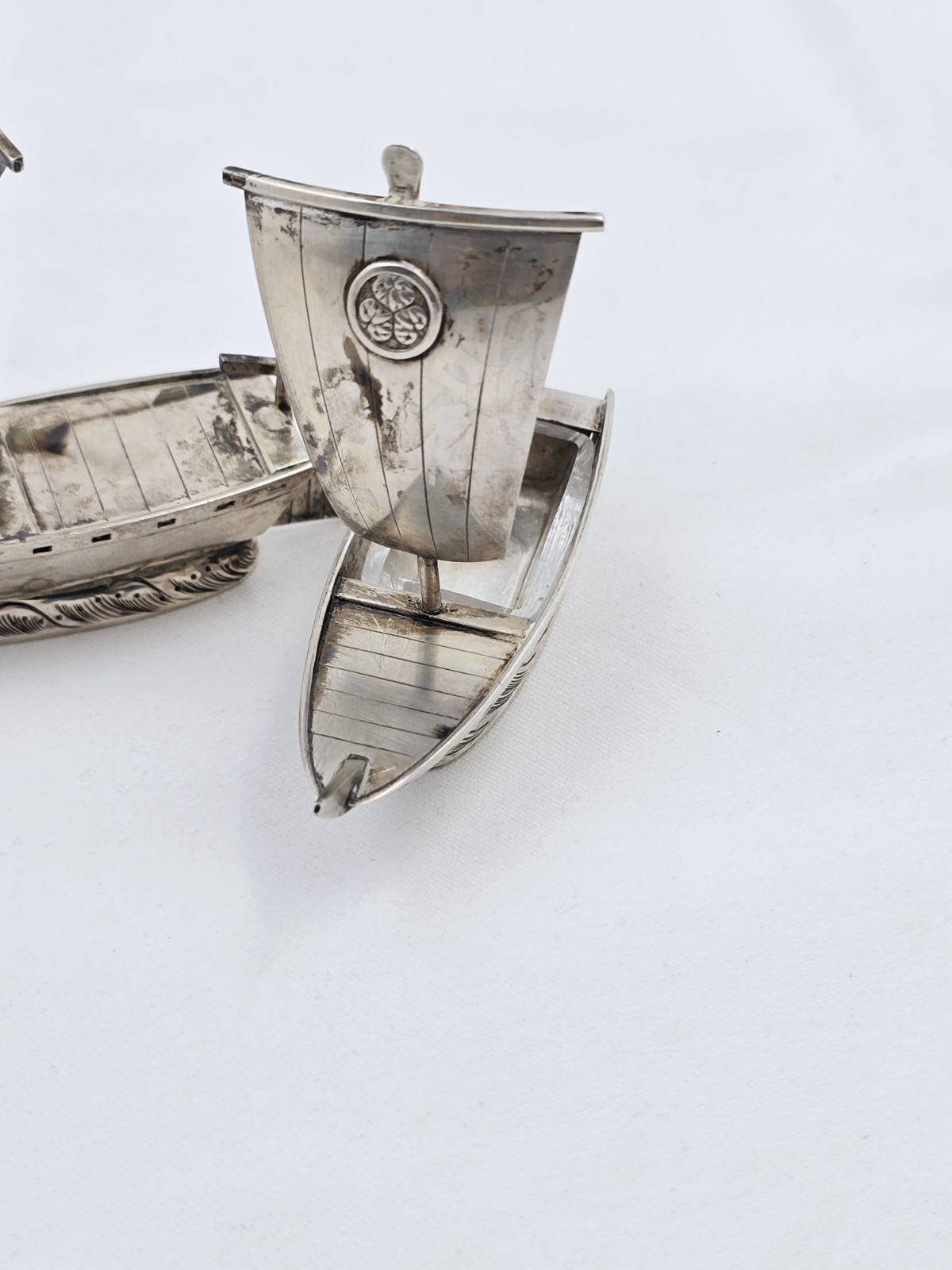 Vintage Asahi Sterling Silver 950 Salt and Pepper Shakers 66g