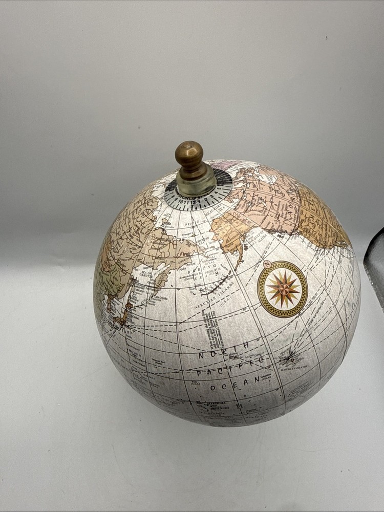 Small Spinning Globe Table Decor Home Decorations Accessory Desk Bookcase