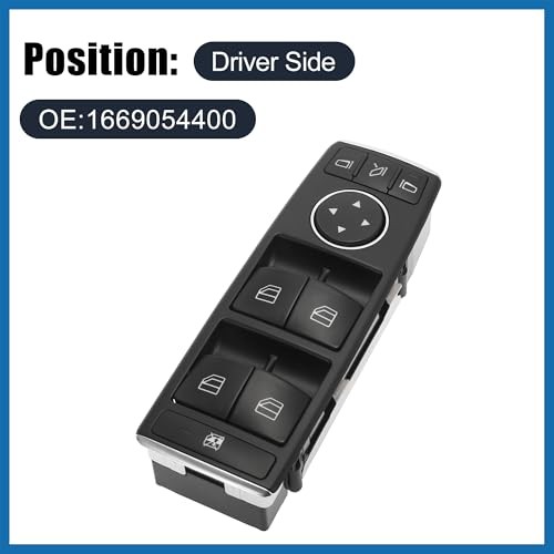 Front Master Driver Side Power Window Switch No.1669054400 with Tool Window