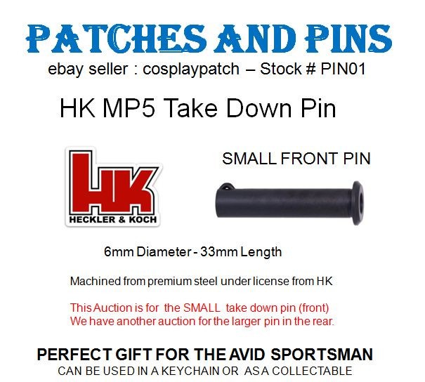 MP5 TAKE DOWN PIN (Small) -  PIN01