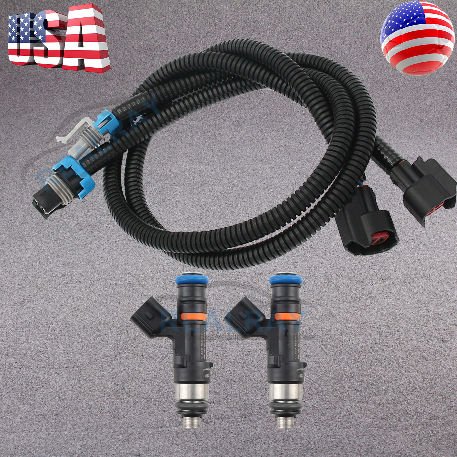 2 Pairs Fuel Injectors For Polaris Ranger 800 XP 800 4X4 2012-13 1204318 1204319