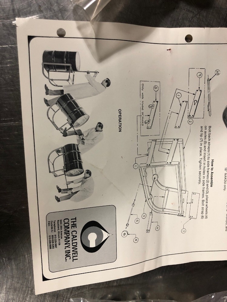 NOS Red Rocker Barrel Stand