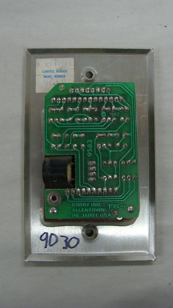 Corby 9030 Keypad Touchpad Single Gang Flush Type