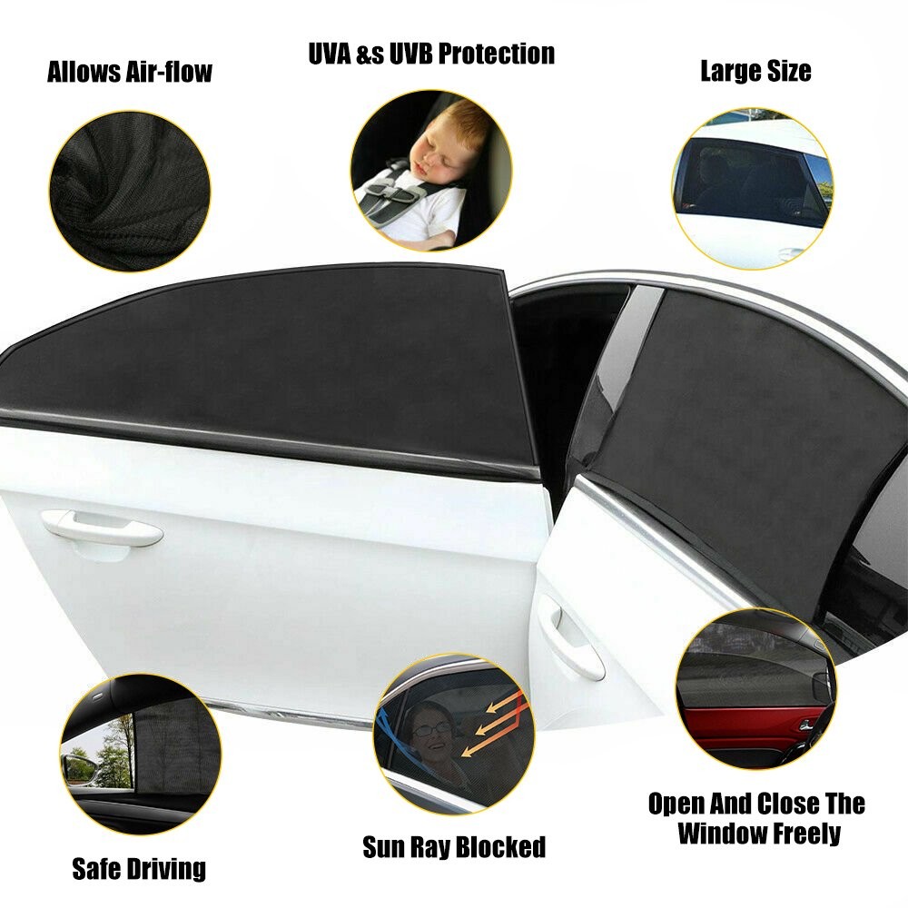 Replacement Side Window screen Mesh Sun Shade Cover Windshield Sunshade Visor H