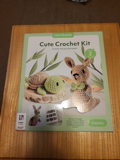 craftmaker cute crochet kit turtle, READ