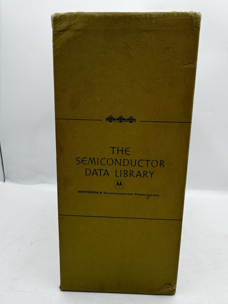The Semiconductor Data Library By Motorola Complete 1st Edition 1972 W/Slipcase