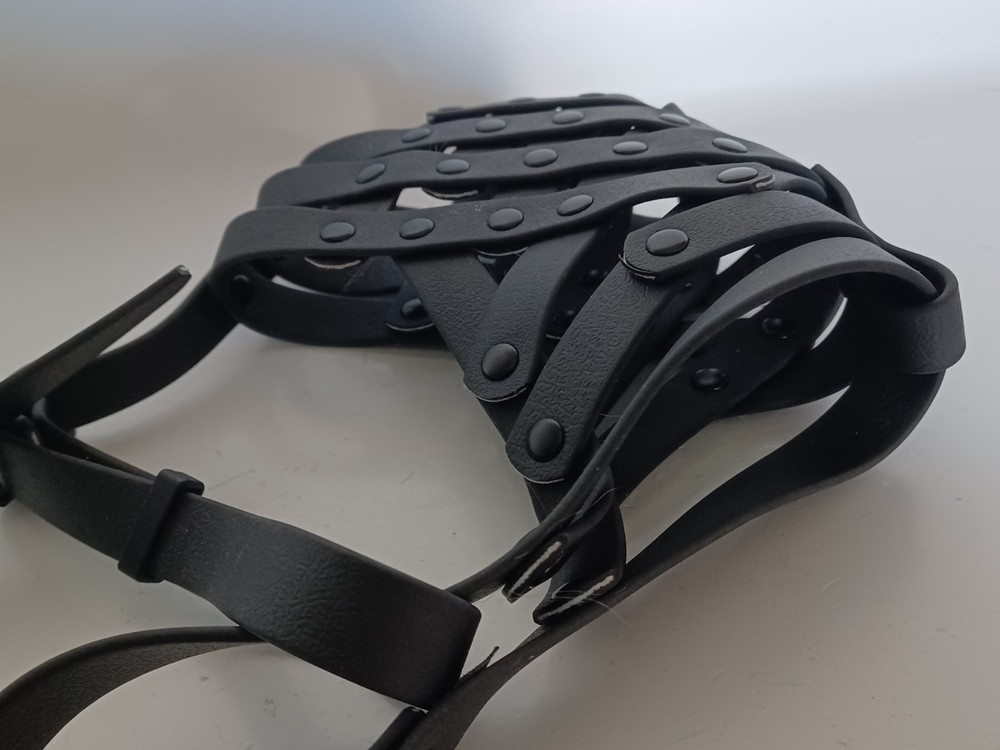 Pitbull Muzzle Basket Muzzle for M [Snout Cir: 9.75-11] Black