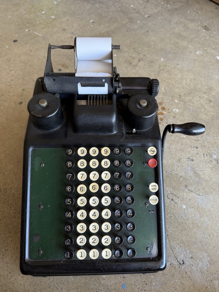 Vintage Burrough's Portable Adding Machine Great Collection Piece