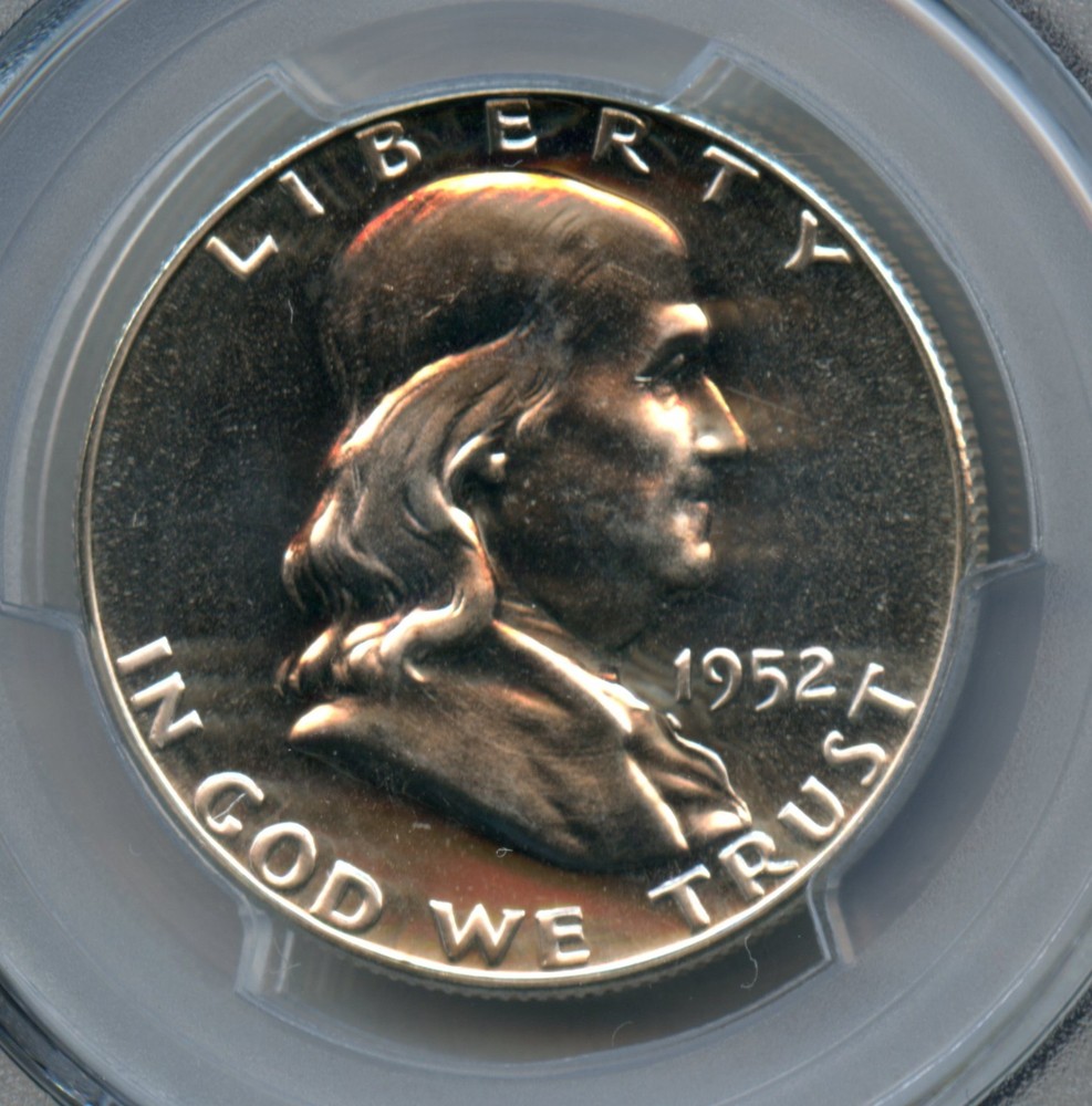 1952 Franklin Silver Half Dollar PCGS PR 65