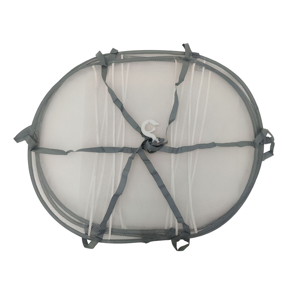 3-Tier Folded Mesh Clothes Hanging Dryer Sweater Drying Rack Clothes Drying Net