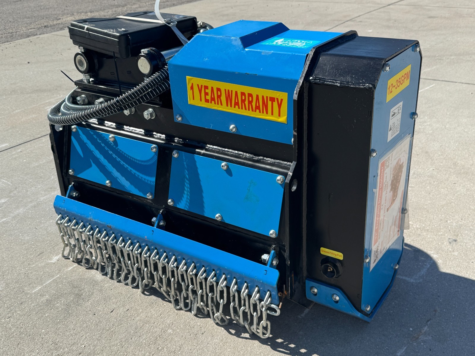 Raytree Excavator Forestry Drum Mulcher Attachment 3-8 Ton 45 MM Pins