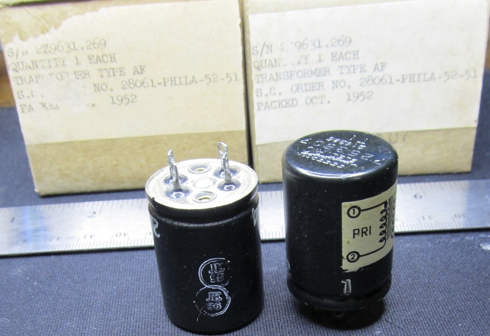 PAIR Jefferson Microphone/MC stepup audio input transformer NOS Pair MINT NEW