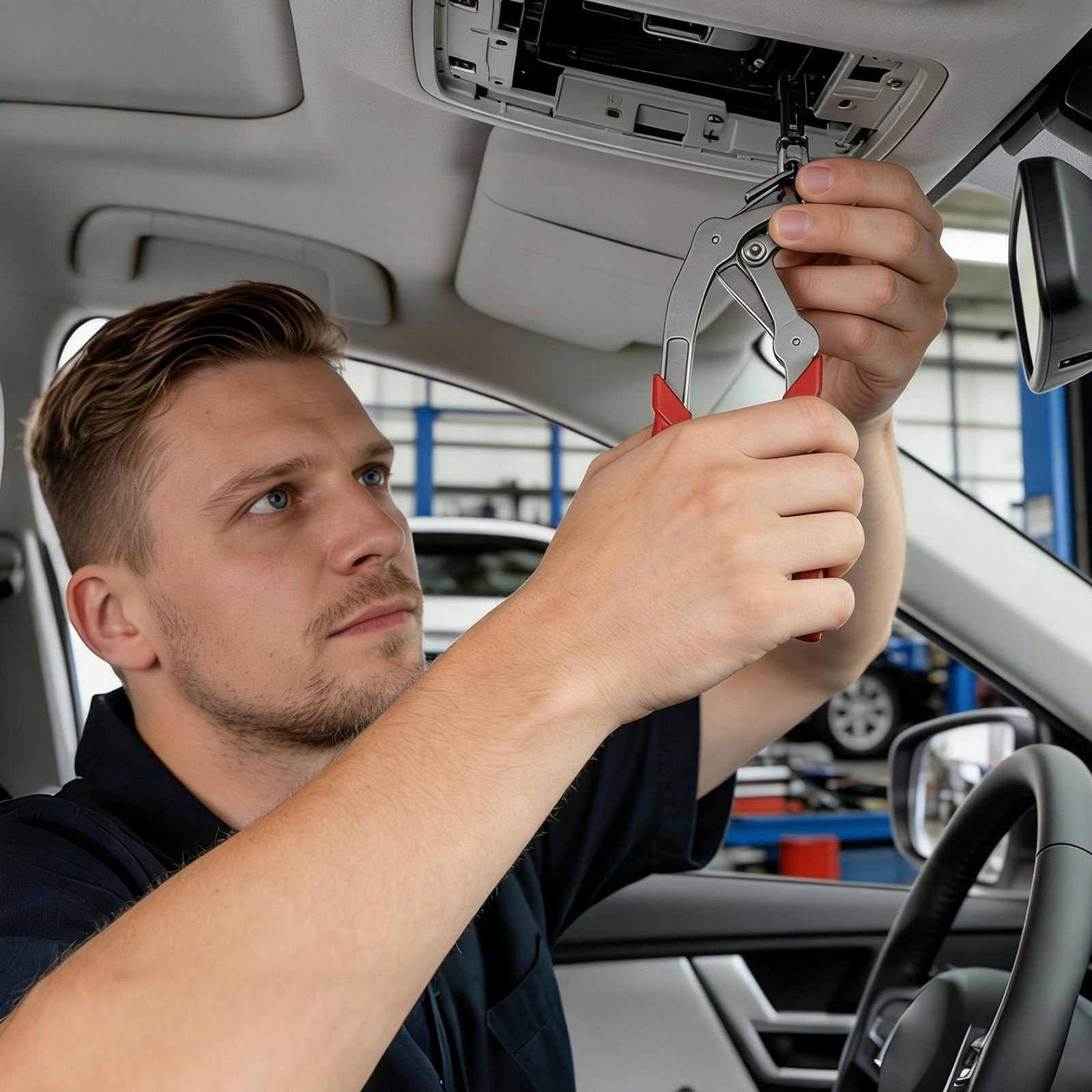 Panel Clip Removal Pliers Anti-Slip Grip Automotive Repair Clip Removal Tool