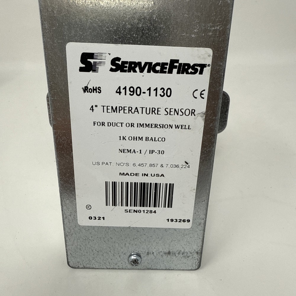 2 Trane 4190-1130 ServiceFirst 4" Temperature Sensor For Duct or Immersion Well