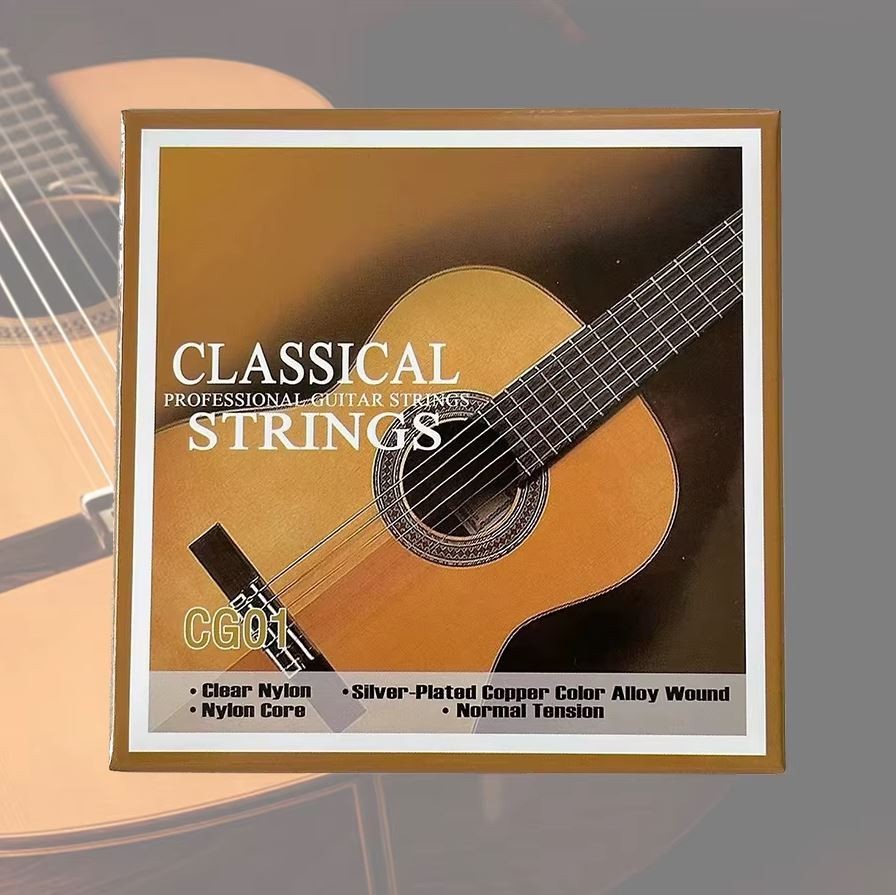 Classical Guitar Strings 028-043 Nylon Core Silver Plated Light 2 Free Picks