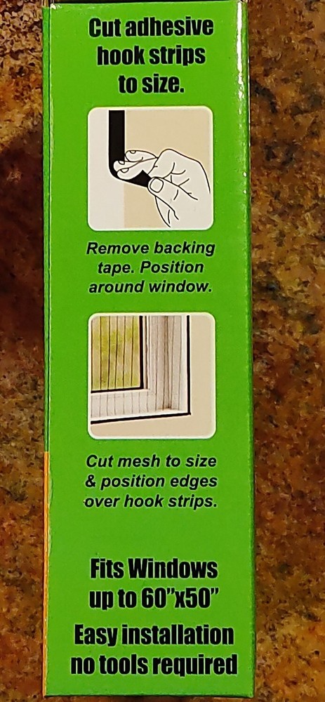 60" x 50" Window Mesh Screen Insect Bug ~ 23-alclose