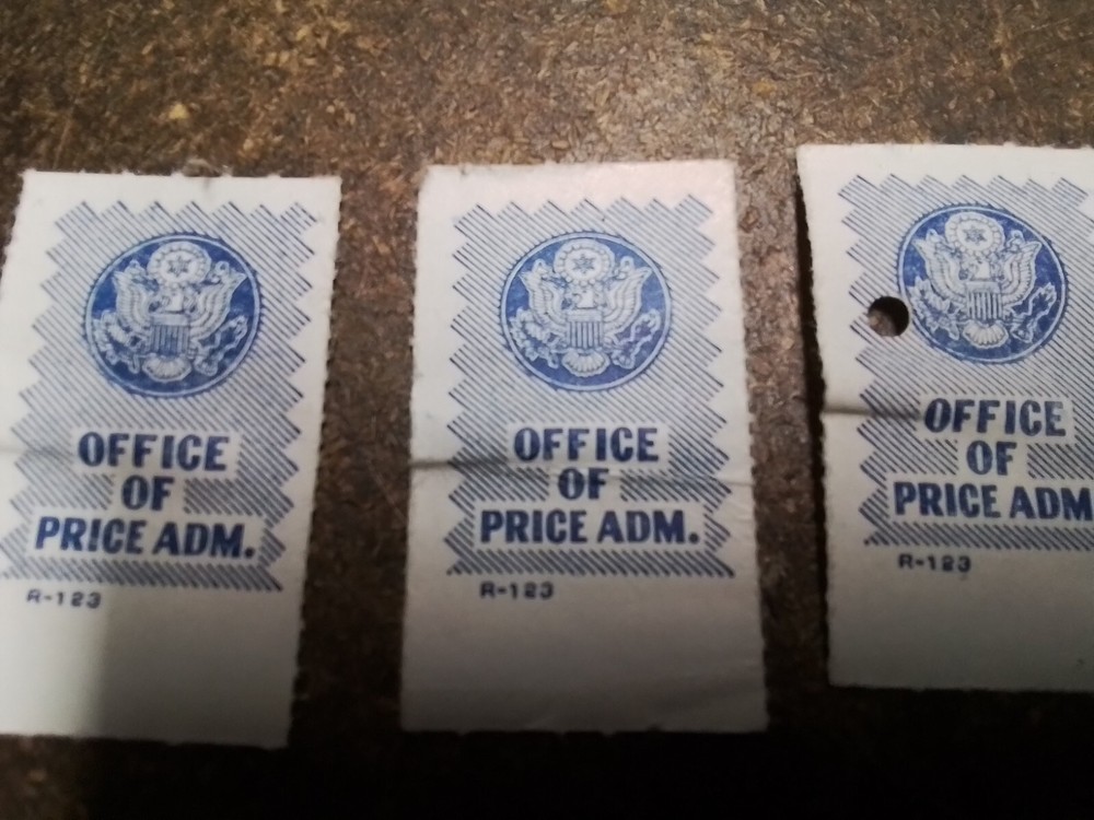WWII Era Office of Price Administration Stamps (Aug 1941)