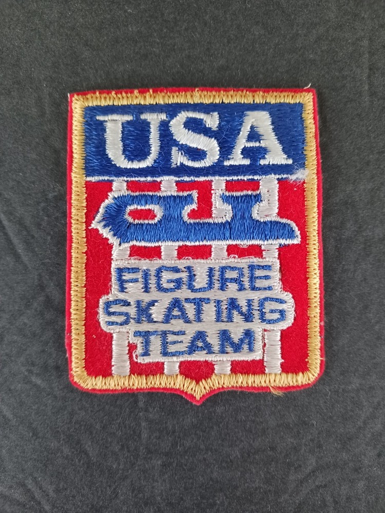 US Figure Skating Team Embroidered Patch Vintage US Skating