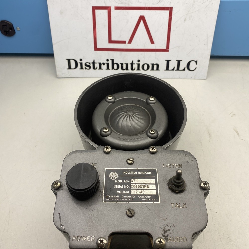 ATKINSON DYNAMICS INDUSTRIAL INTERCOM   AD-27
