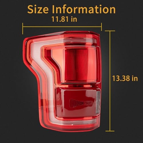 Tail Light Assembly Compatible With 2015-2017 Ford Driver and Passenger Side