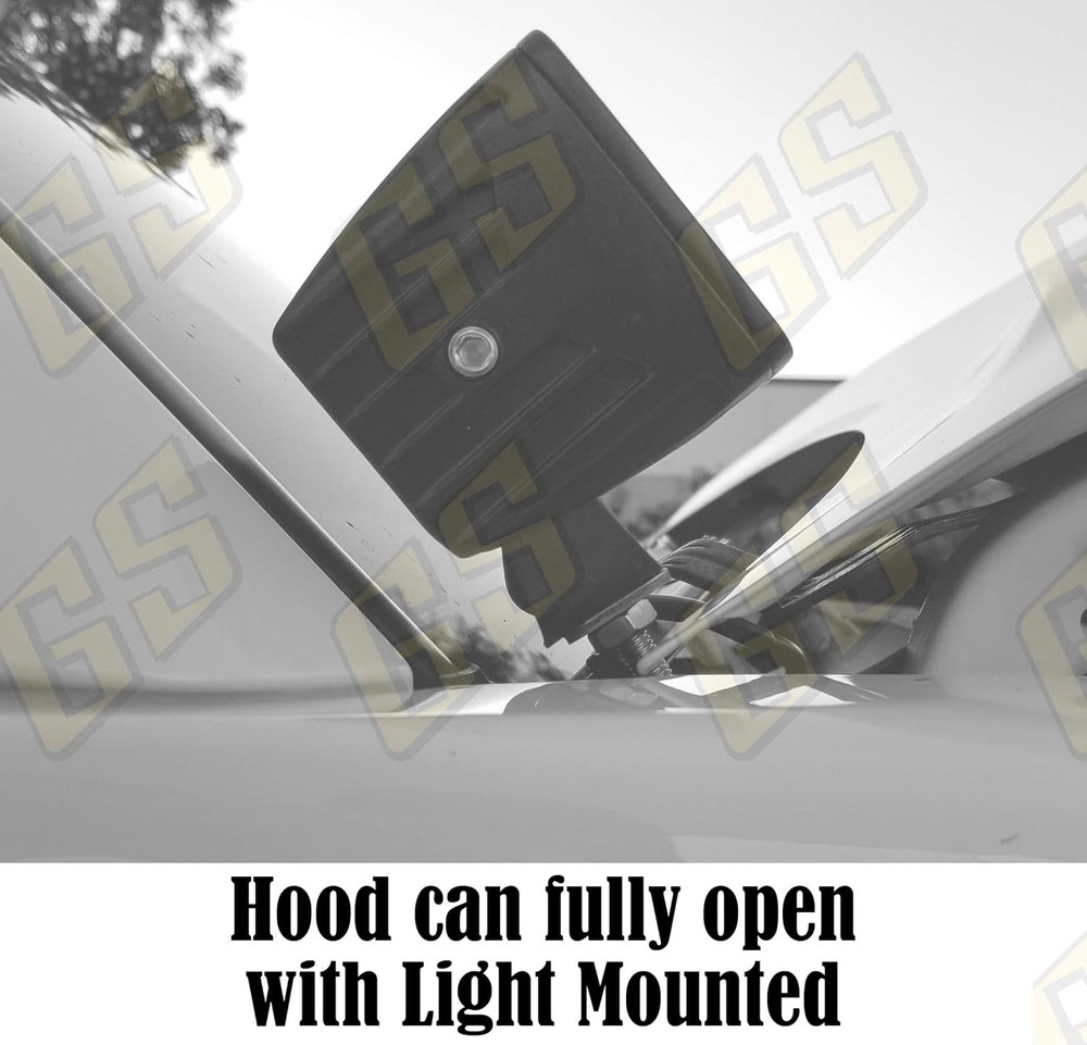 Engine Hood Hinge Ditch Brackets mounting Auxiliary Off-Road LED Pod Work Light