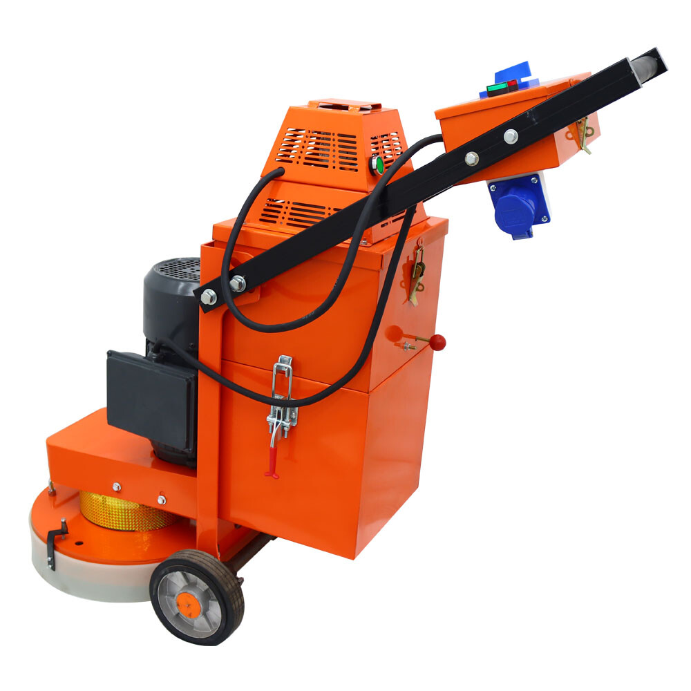 Concrete Floor Grinding Machine with Dust Box 5 Grinding Disc 220V Floor Grinder
