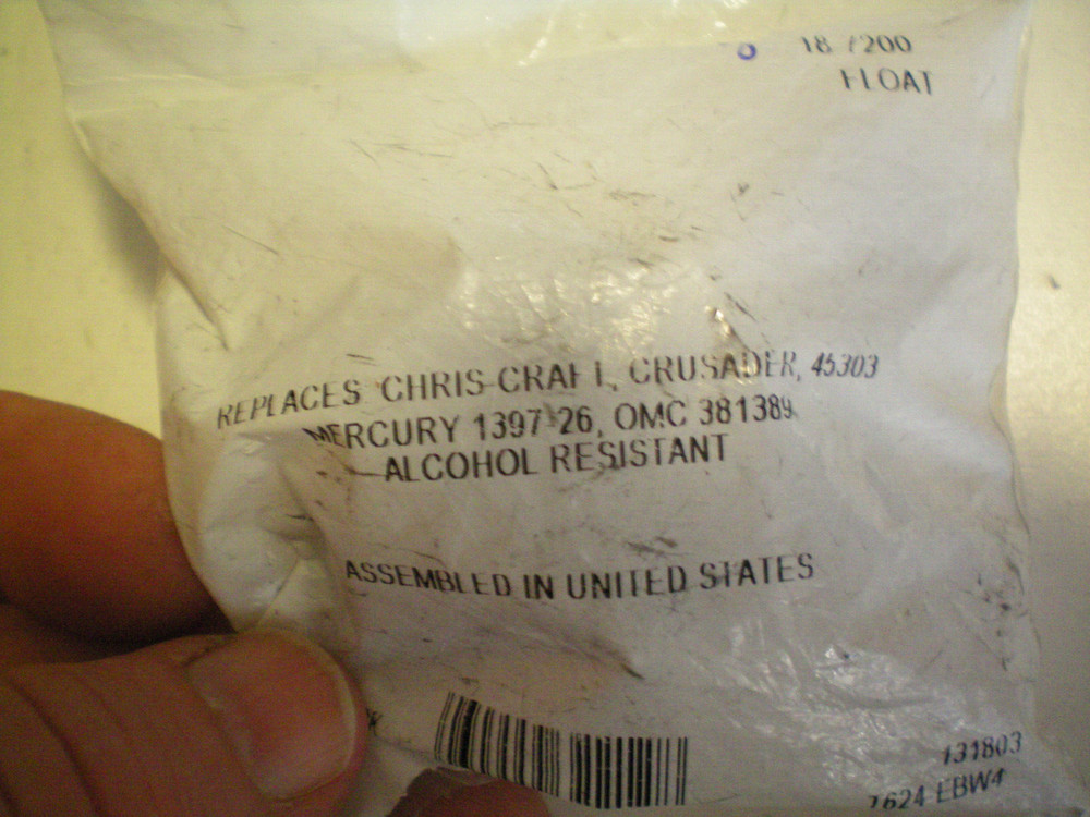 SIERRA #18-7200 FLOAT, FREE FREIGHT