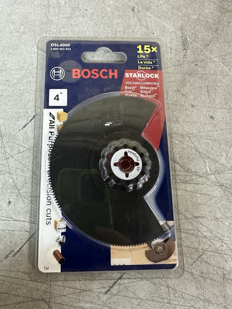 NEW Bosch Starlock 4" All Purpose Precision Oscillating Multi-Tool Blade OSL400F