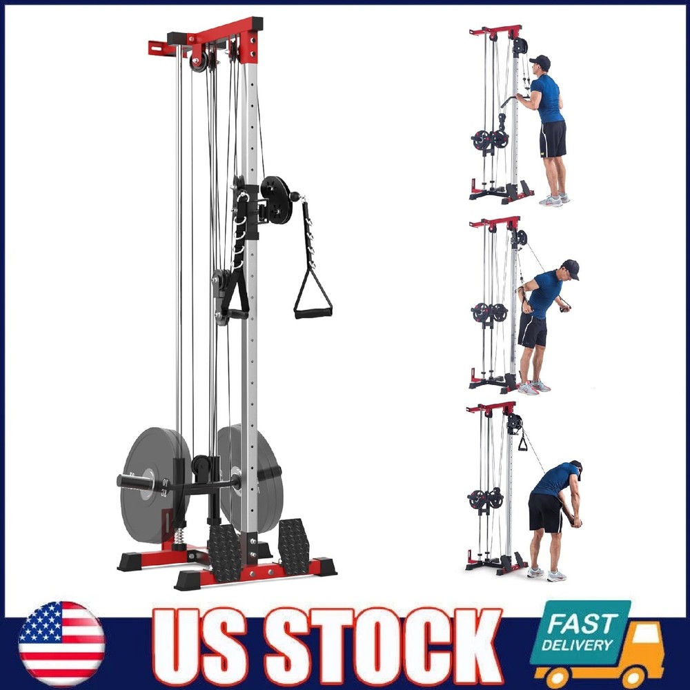 LAT Pulldown Machine, Wall Mount Cable Station Cable Cross Over Machine Training