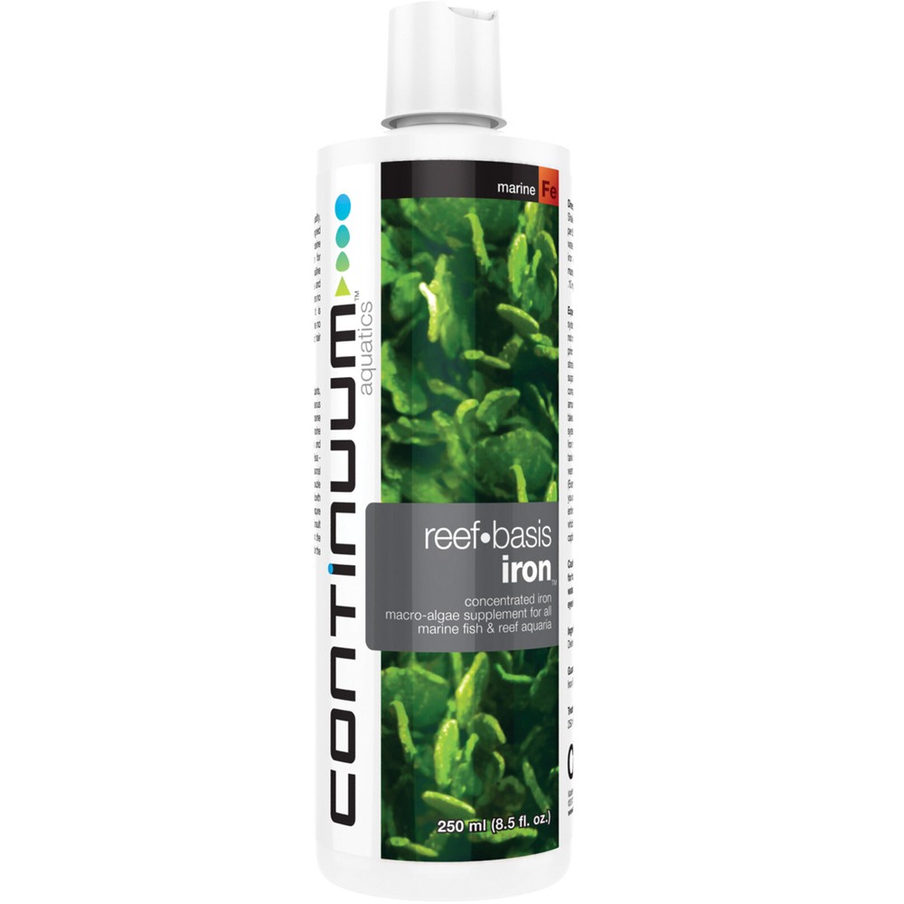 Continuum Reef Basis Iron 250mL Macro Algae Liquid Iron Supplement Reef Aquarium