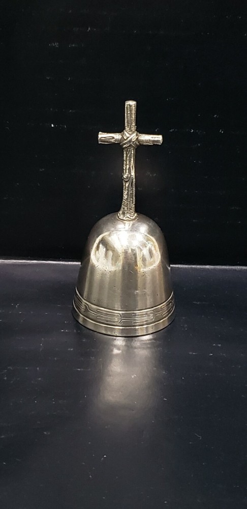 Antique Handmade Solid Sterling Silver Bell, 161.3 grams